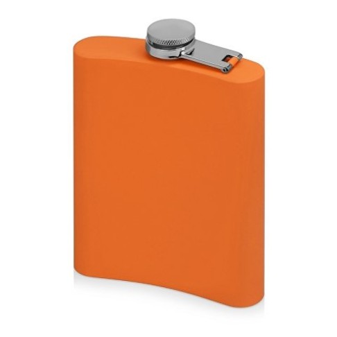 Фляжка 240 мл Remarque soft touch, 304 сталь, оранжевый