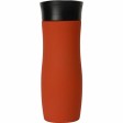 Вакуумная термокружка с кнопкой Streamline, Waterline, soft-touch, тубус, красный