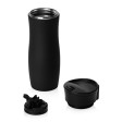 Вакуумная термокружка с кнопкой Streamline, Waterline, soft-touch, тубус, черный