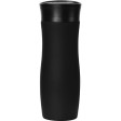 Вакуумная термокружка с кнопкой Streamline, Waterline, soft-touch, тубус, черный