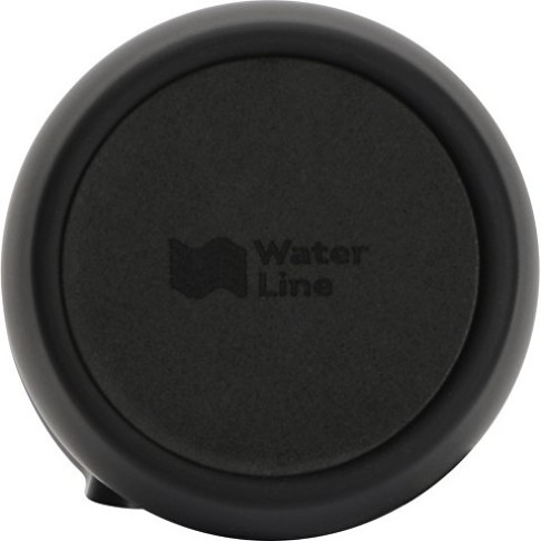 Вакуумная термокружка с кнопкой Streamline, Waterline, soft-touch, тубус, черный