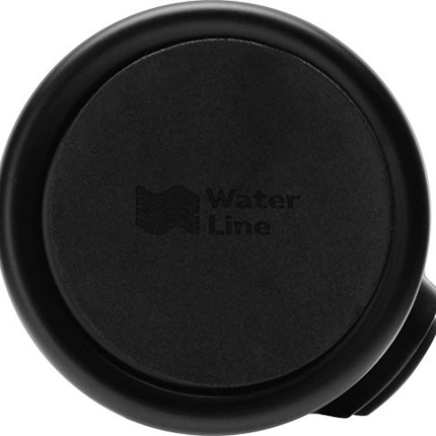 Вакуумная термокружка с кнопкой Upgrade, Waterline, тубус, черный
