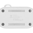 Складная зарядная станция с беспроводной зарядкой «Flashport», 15 Вт, белый