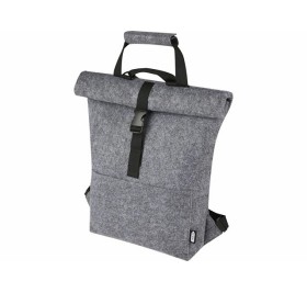 Велосумка Felta 13 л из фетра, переработанного по стандарту GRS, со скручиваемым верхом, средне-серый