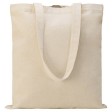 Сумка Clip из хлопка 340 г/м2 с застежкой из экокожи, натуральный