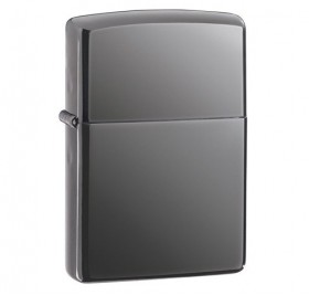 Зажигалка ZIPPO Classic с покрытием Black Ice®, латунь/сталь, чёрная, глянцевая, 38x13x57 мм