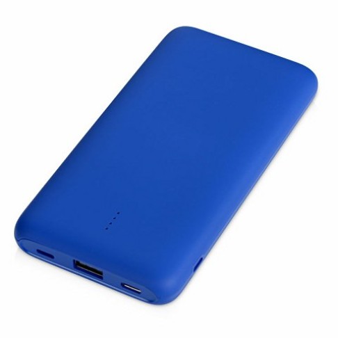 Внешний беспроводной аккумулятор с подсветкой лого «Reserve X» v.2, 8000 mAh, ярко-синий