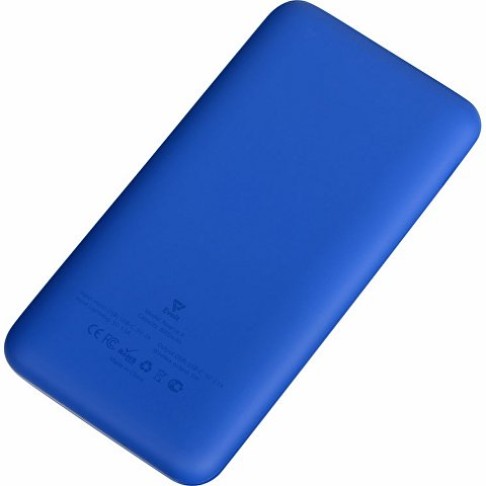 Внешний беспроводной аккумулятор с подсветкой лого «Reserve X» v.2, 8000 mAh, ярко-синий