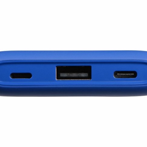 Внешний беспроводной аккумулятор с подсветкой лого «Reserve X» v.2, 8000 mAh, ярко-синий