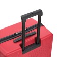 Чемодан TORBER Elton, красный, ABS-пластик, 47 х 32 х 78 см, 96 л
