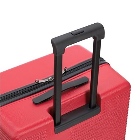 Чемодан TORBER Elton, красный, ABS-пластик, 47 х 32 х 78 см, 96 л