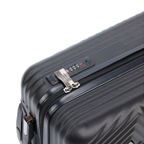 Чемодан TORBER Lama, чёрный, ABS-пластик, 38 х 21 х 55 см, 37 л Чемодан TORBER Lama, чёрный, ABS-пластик, 38 х 21 х 55 см, 37 л