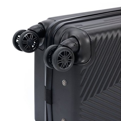 Чемодан TORBER Lama, чёрный, ABS-пластик, 38 х 21 х 55 см, 37 л Чемодан TORBER Lama, чёрный, ABS-пластик, 38 х 21 х 55 см, 37 л