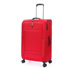 Чемодан TORBER Brosno, красный, нейлон 600D, 48 х 22 х 78 см, 85 л