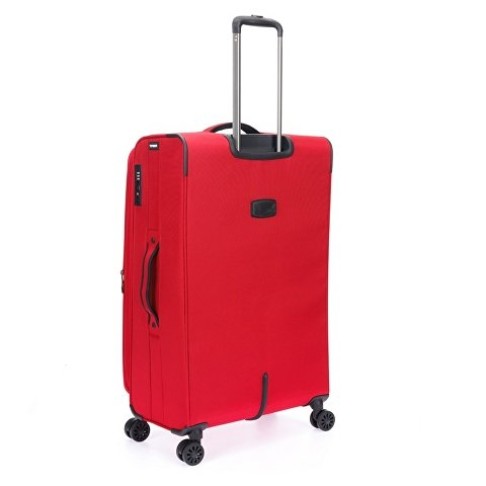 Чемодан TORBER Brosno, красный, нейлон 600D, 48 х 22 х 78 см, 85 л