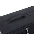 Чемодан TORBER Seyd, чёрный, нейлон 600D, 43,5 х 19 х 68 см, 56 л