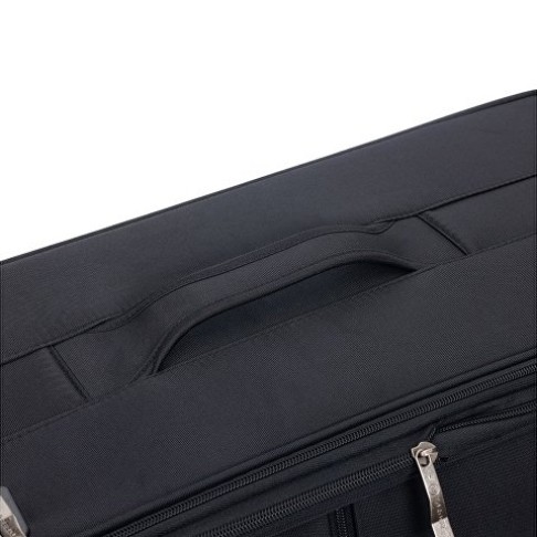 Чемодан TORBER Seyd, чёрный, нейлон 600D, 43,5 х 19 х 68 см, 56 л