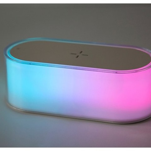 Ночник с беспроводной зарядкой и RGB подсветкой 