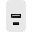 Сетевое зарядное устройство c выходами USB-A и USB-C «Recharger», 10 Вт, белый