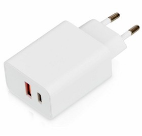Сетевое зарядное устройство c выходами USB-A и USB-C «Recharger Pro», быстрая зарядка QC/PD, 30 Вт, белый