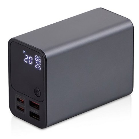 Внешний аккумулятор для ноутбуков «EpIQ», 100 Вт, 30000 mAh, темно-серый