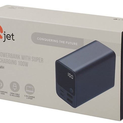 Внешний аккумулятор для ноутбуков «EpIQ», 100 Вт, 30000 mAh, темно-серый
