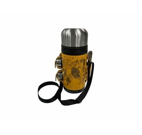 Термос в чехле, 1,2л, рыжая кожа