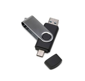 USB3.0/USB Type-C флешка на 32 Гб «Квебек C», черный