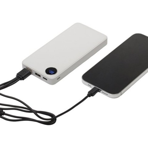 Внешний аккумулятор с дисплеем «Mild», 10 000 mAh, белый
