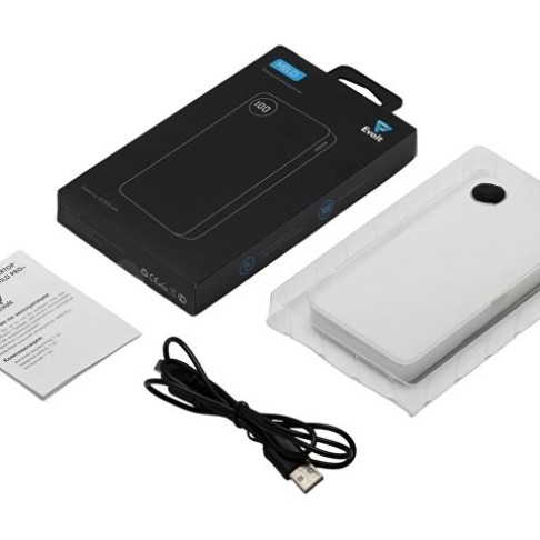 Внешний аккумулятор с дисплеем «Mild», 10 000 mAh, белый