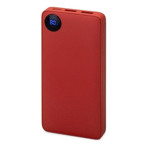 Внешний аккумулятор с дисплеем «Mild», 10 000 mAh, красный