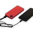 Внешний аккумулятор с дисплеем «Mild», 10 000 mAh, красный