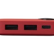 Внешний аккумулятор с дисплеем «Mild», 10 000 mAh, красный
