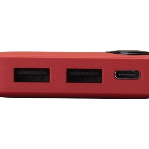 Внешний аккумулятор с дисплеем «Mild», 10 000 mAh, красный