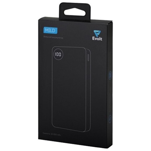 Внешний аккумулятор с дисплеем «Mild», 10 000 mAh, красный