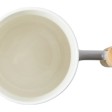 Кружка с ручкой и крышкой из каучукового дерева Jeny, серый