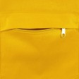 Сумка на молнии Zipper из хлопка 280 г c карманом на молнии спереди, желтый