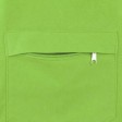 Сумка на молнии Zipper из хлопка 280 г c карманом на молнии спереди, зеленое яблоко