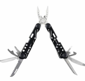 Мультитул Stinger, 105x40 мм, 13 функций, сталь, чёрно-серебристый, в комплекте нейлоновый чехол