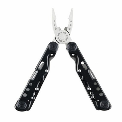 Мультитул Stinger, 105x40 мм, 13 функций, сталь, чёрно-серебристый, в комплекте нейлоновый чехол