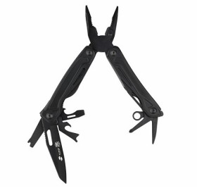 Мультитул Stinger, 100x40 мм, 11 функций, сталь, чёрный, в комплекте нейлоновый чехол