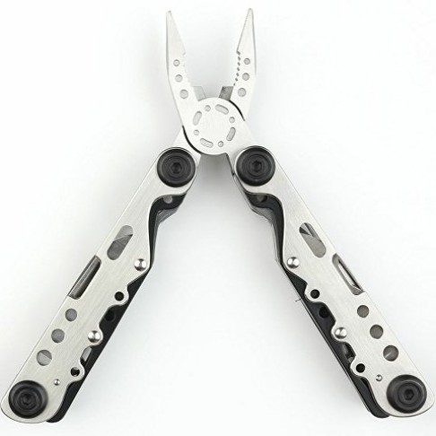 Мультитул Stinger, 105x40 мм, 13 функций, сталь, серебристо-чёрный, в комплекте нейлоновый чехол