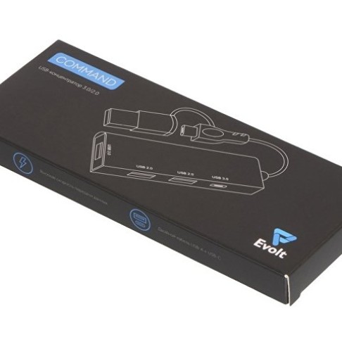 USB-концентратор «Command», серый USB-концентратор «Command», серый