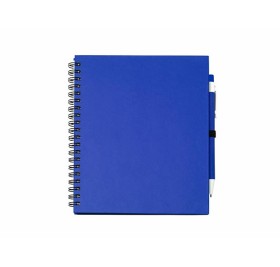 Блокнот LEYNAX с ручкой из переработанного картона, королевский синий