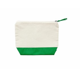 Косметичка DOEL из хлопка плотностью 280 г/м2, бежевый/папоротник Косметичка DOEL из хлопка плотностью 280 г/м2, бежевый/папоротник