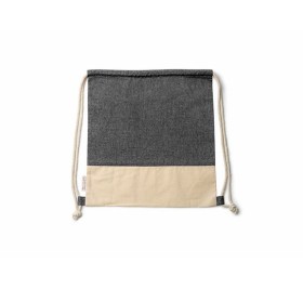 Рюкзак-мешок LUANDA из переработанного хлопка, натуральный/черный