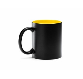 Кружка керамическая MACHA, 350 мл, черный/желтый