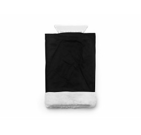 Скребок для льда NISEK с рукавицей из полиэстера, черный