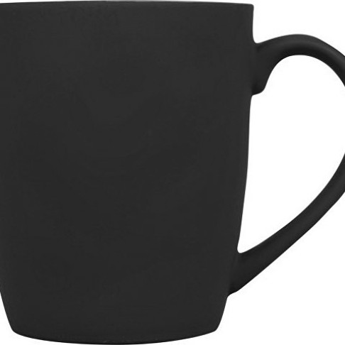 Кружка с покрытием soft-touch C1, черный