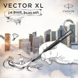 Ручка-роллер Parker Vector XL Black CT, стержень: F, цвет чернил:black, в подарочной упаковке